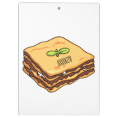 Lasagna cartoon illustratie klembord (Achterkant)