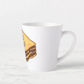 Lasagna cartoon illustratie latte mok (Rechts)