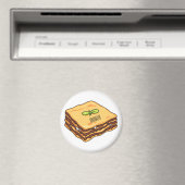 Lasagna cartoon illustratie magneet (Insitu (Vaatwasser))
