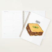 Lasagna cartoon illustratie planner (Display)