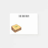 Lasagna cartoon illustratie post-it® notes (Voorkant)