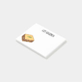 Lasagna cartoon illustratie post-it® notes (Schuin)