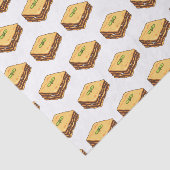 Lasagna cartoon illustratie tissuepapier (Detail)