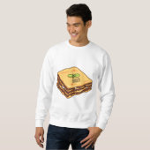 Lasagna cartoon illustratie trui (Voorkant volledig)