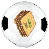 Lasagna cartoon illustratie voetbal (Gedraaid)