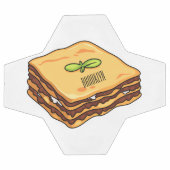 Lasagna cartoon illustratie voetbal (Enkel)