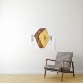 Lasagna cartoon illustratie wandkleed (In Situ (horizontaal))