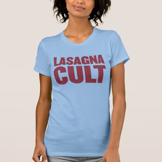 Lasagna Cult * RED PRINT * T-shirt (Voorkant)