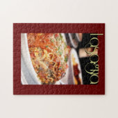 Lasagna-diner in het Italiaanse restaurant Legpuzzel (Horizontaal)