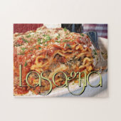 Lasagna-diner in het Italiaanse restaurant Legpuzzel (Horizontaal)