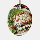 Lasagna Dinner Keramisch Ornament (Rechts)