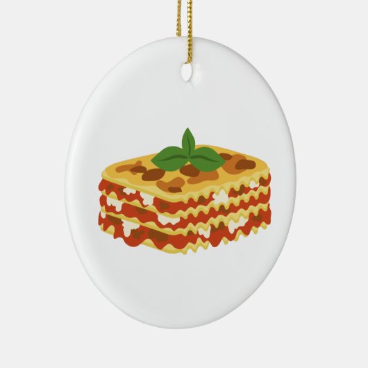 Lasagna Keramisch Ornament (Rechts)