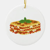 Lasagna Keramisch Ornament (Voorkant)