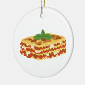 Lasagna Keramisch Ornament (Links)