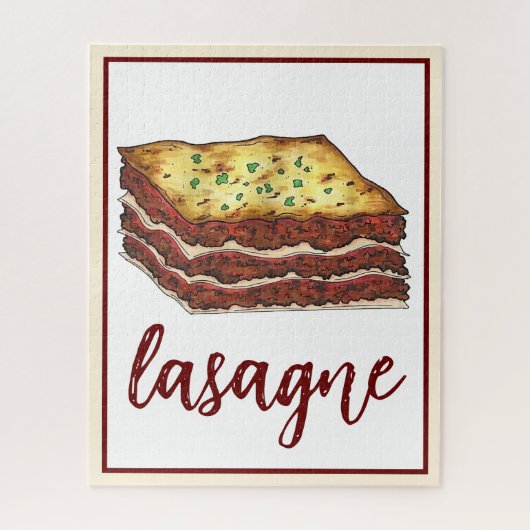 Lasagna Lasagna Italiaans-Amerikaanse keukengerei Legpuzzel (Verticaal)