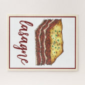 Lasagna Lasagna Italiaans-Amerikaanse keukengerei Legpuzzel (Horizontaal)