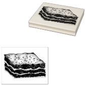 Lasagna Lasagna Restaurant Voedsel Italiaans Vlees Rubberstempel (Gestempeld)