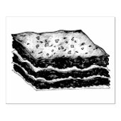 Lasagna Lasagna Restaurant Voedsel Italiaans Vlees Rubberstempel (Afrduk)