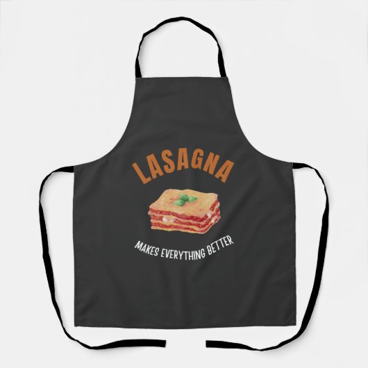Lasagna maakt alles beter schort (Voorkant)