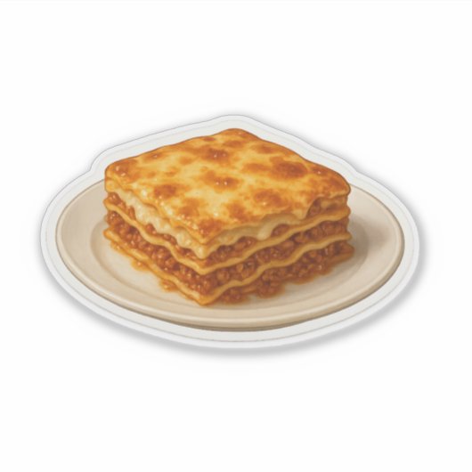Lasagna Sticker (Voorkant)