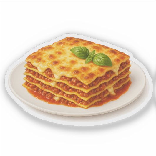 Lasagna Sticker (Voorkant)