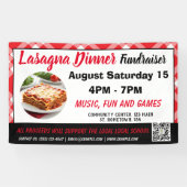 Lasagne Diner rood Fundraiser Banner (Horizontaal)