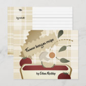 Lasagne Italiaans eten koken keeper recept kaart (Voorkant / Achterkant)