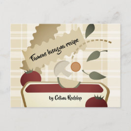 Lasagne Italiaans eten koken keeper recept kaart