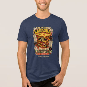 Lasagne Persoonlijke Grappige Voedsel Liefhebber T Tri-Blend Shirt