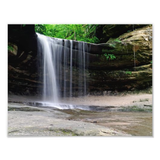 LaSalle Canyon Waterfall Foto Afdruk (Voorkant)