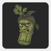 Lasanghetti's Stalky D Vierkante Sticker (Voorkant)