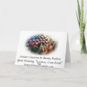 Lasarus, kom naar voren kaart (Achterkant)