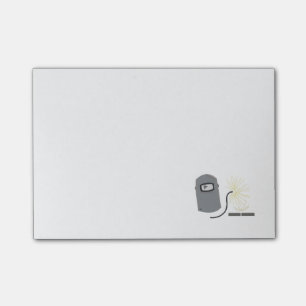 Lasbril en fakkel post-it® notes