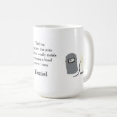 Lasbril met naam koffiemok (Voorkant rechts)