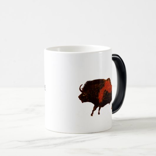 Lascaux Bison Magische Mok (Voorkant rechts)