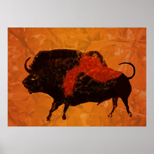 Lascaux Bison Poster (Voorkant)