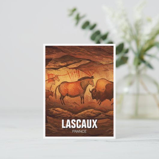 Lascaux Cave Dordogne Frankrijk Reizen Briefkaart (Staand voorkant)
