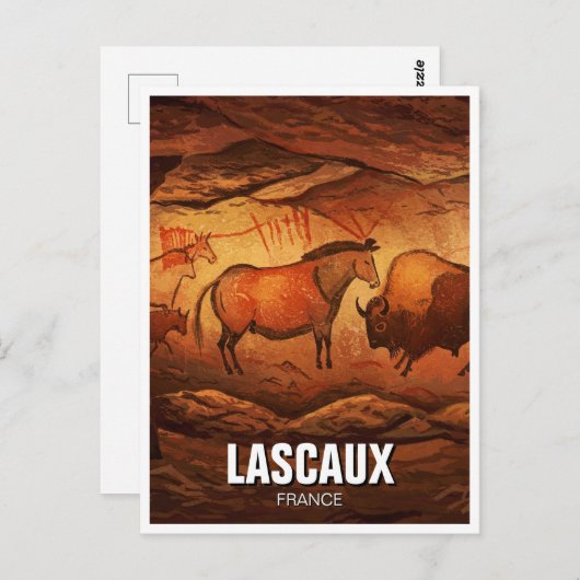Lascaux Cave Dordogne Frankrijk Reizen Briefkaart (Voorkant / Achterkant)