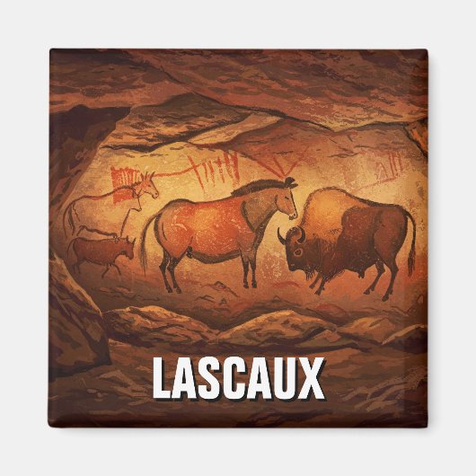 Lascaux Cave Dordogne Frankrijk Reizen Magneet (Voorkant)