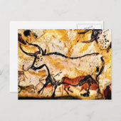 Lascaux Cave Painting of Bull Briefkaart (Voorkant / Achterkant)