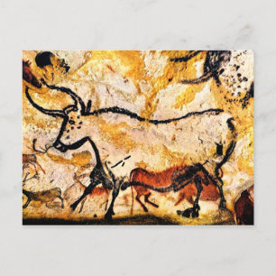 Lascaux Cave Painting of Bull Briefkaart