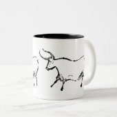Lascaux Cow Tweekleurige Koffiemok (Voorkant rechts)