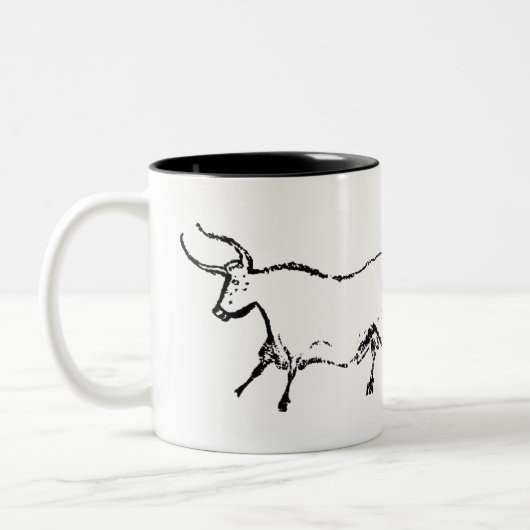 Lascaux Cow Tweekleurige Koffiemok (Links)