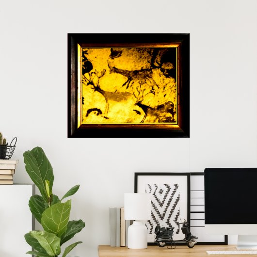 Lascaux Deer Herd Poster (Thuiskantoor)