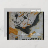 Lascaux Giant Deer Briefkaart (Voorkant / Achterkant)