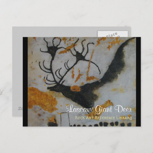 Lascaux Giant Deer Briefkaart (Voorkant / Achterkant)