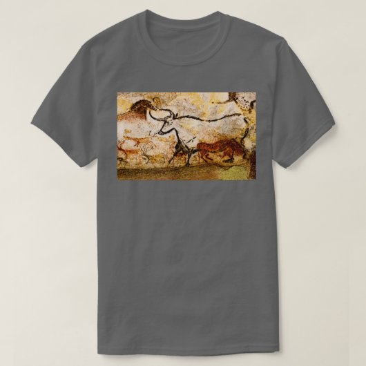 Lascaux Hall of the Bulls Aurochs T-shirt (Design voorkant)
