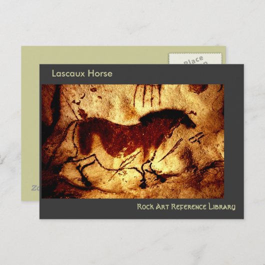 Lascaux Horse Briefkaart (Voorkant / Achterkant)