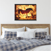 Lascaux Horse Canvas Afdruk (Insitu (Slaapkamer))