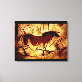 Lascaux Horse Canvas Afdruk